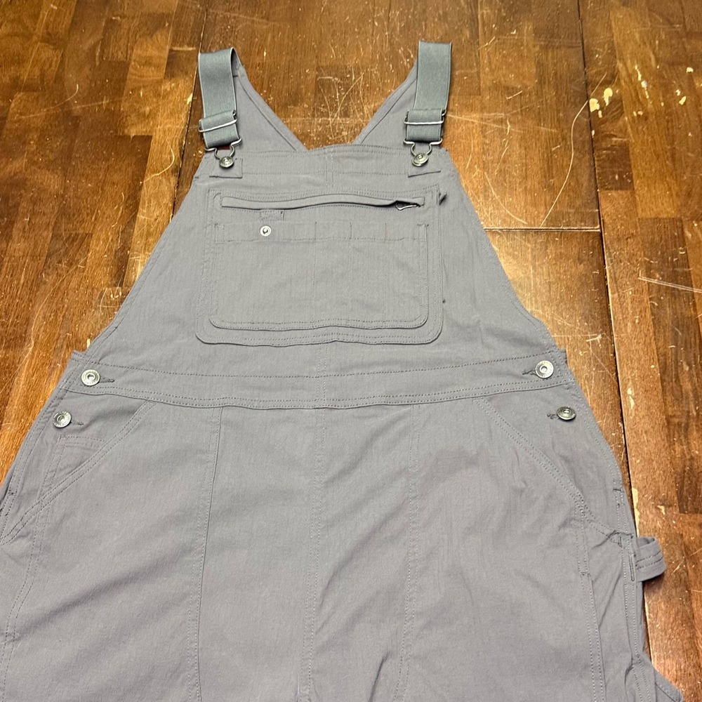 Duluth Trading Co Bib Overalls Mens Large x 31 Gray Workwear Utility